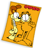 Garfield fleeceplaid oranje 150x200cm