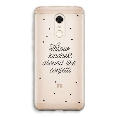 Confetti: Xiaomi Redmi 5 Transparant Hoesje