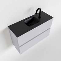 Toiletmeubel Mondiaz Ada | 80 cm | Meubelkleur Cale | Lex wastafel Urban Midden | 1 kraangat