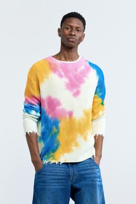 Tie-Dye-trui - RED - XL