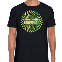 Foute party t-shirt voor heren - Ik heb het hartstikke druks - groen - carnaval/themafeest