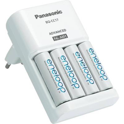 Panasonic BQ-CC17 lader + 4 Eneloop AA batterijen