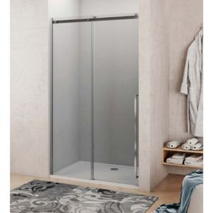 Nisdeur Lacus La Maddalena 170x210 cm Schuifdeur 8 mm Helder Glas RVS Lacus