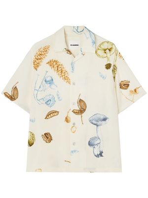 Jil Sander t-shirt à imprimé graphique - Jaune
