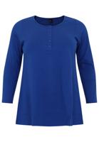 Yoek Tuniek flare knopen | Indigo | Maat 46/48