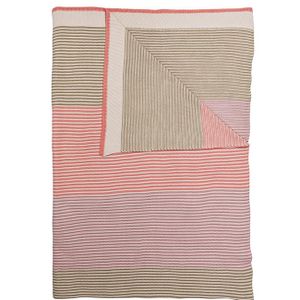 Pip Studio Plaid Blockstripe Throw Pastel