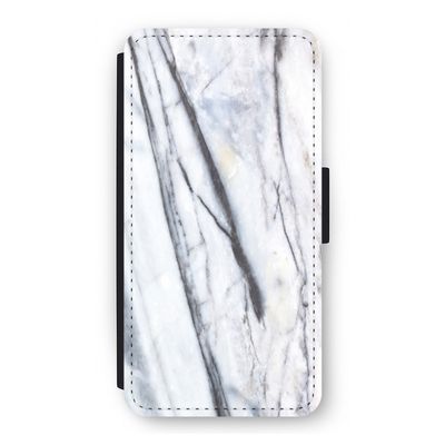 Gestreepte marmer: iPhone 12 Pro Flip Hoesje