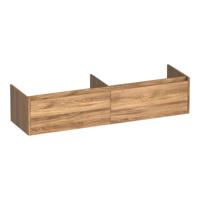 Brauer Embrace - Onderkast - 160 cm - met 2 Softclose Lades Greeploos en 2 Sifon Uitsparingen - Honey