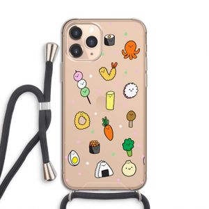 Happy bento friends: iPhone 11 Pro Transparant Hoesje met koord
