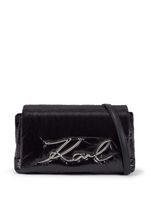 Karl Lagerfeld sac porté épaule K/Signature à design matelassé - Noir