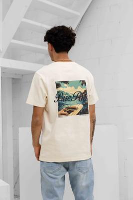 Pure Path Riva View T-Shirt Heren Beige - Maat XS - Kleur: Beige | Soccerfanshop