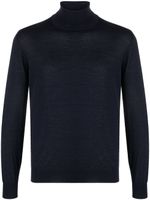 Tagliatore roll-neck fine-knit jumper - Bleu