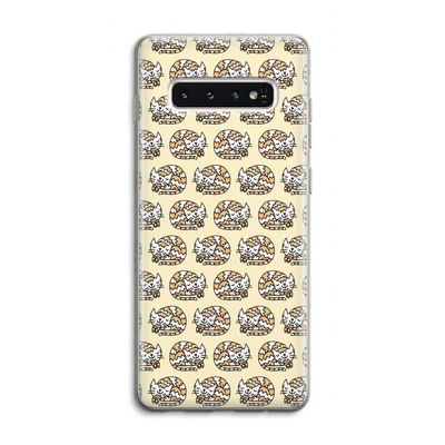 Slapende poes: Samsung Galaxy S10 4G Transparant Hoesje