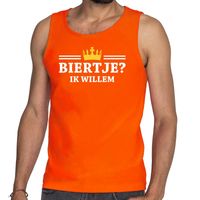 Oranje Biertje ik willem tanktop / mouwloos shirt heren - thumbnail