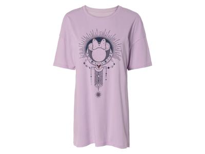 Dames bigshirt (Paars, M (40/42))