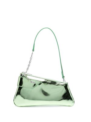 GCDS sac Comma Notte en cuir - Vert