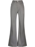 AMI Paris pantalon évasé à taille haute - Gris