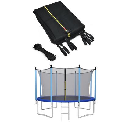 Trampoline Veiligheidsnet Vervanging Beschermende Netten Met Dubbel Gekoppelde Rits & Beschermende Gespen Diameter 366 cm