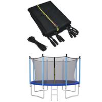 Trampoline Veiligheidsnet Vervanging Beschermende Netten Met Dubbel Gekoppelde Rits & Beschermende Gespen Diameter 366 cm