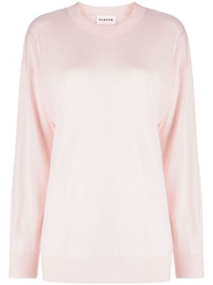 P.A.R.O.S.H. pull en maille fine à col rond - Rose