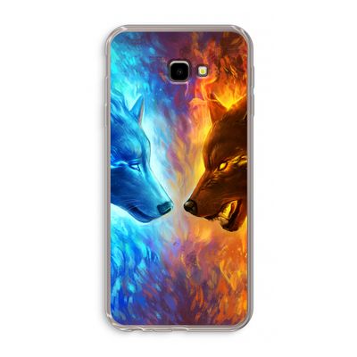 Fire & Ice: Samsung Galaxy J4 Plus Transparant Hoesje