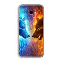 Fire & Ice: Samsung Galaxy J4 Plus Transparant Hoesje