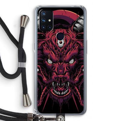 Hell Hound and Serpents: OnePlus Nord N10 5G Transparant Hoesje met koord