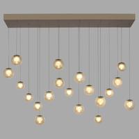 Paul Neuhaus 19-lichts hanglampPure Popup bronce - 2589-97