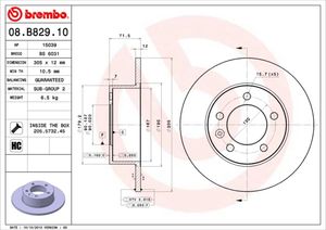 Remschijf BREMBO, Remschijftype: Massief, u.a. für Opel, Renault, Nissan, Vauxhall