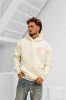 Croyez Stitched Heart Hoodie Heren Gebroken Wit - Maat S - Kleur: Gebroken Wit | Soccerfanshop