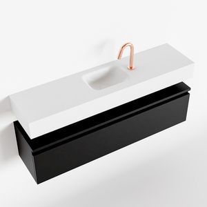 Toiletmeubel Mondiaz Andor | 120 cm | Meubelkleur Urban | Lex vrijhangend wastafel Talc Midden | 1 kraangat