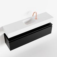 Toiletmeubel Mondiaz Andor | 120 cm | Meubelkleur Urban | Lex vrijhangend wastafel Talc Midden | 1 kraangat