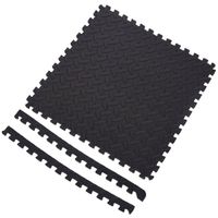 6x Foam vloermat/zwembad tegels antraciet/zwart 40 x 40 cm - Speelkleden - thumbnail
