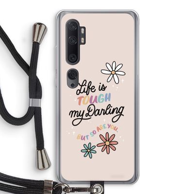 Tough Life: Xiaomi Mi Note 10 Pro Transparant Hoesje met koord
