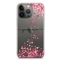 Hartjes en kusjes: iPhone 13 Pro Transparant Hoesje