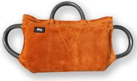 Julius-K9 - Bijtkussen leer hard - 3 tuinslang handvaten - 35x20x6,4cm