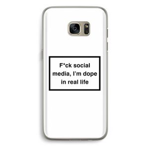 I'm dope: Samsung Galaxy S7 Edge Transparant Hoesje