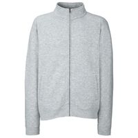 Fruit of the Loom premium sweat jacket/vest - grijs - katoen/polyester - thumbnail