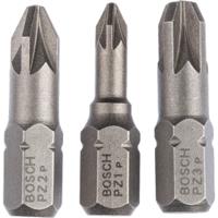 Bosch Accessoires 3-delige bitset Extra Hard (PZ) PZ1; PZ2; PZ3; 25 mm 3st - 2607001753