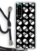 Musketon Skulls: Sony Xperia 5 III Transparant Hoesje met koord