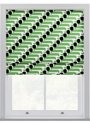 Orla Kiely - Vouwgordijnen - Hondenshow Groen