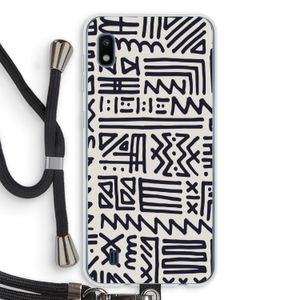 Marrakech print: Samsung Galaxy A10 Transparant Hoesje met koord