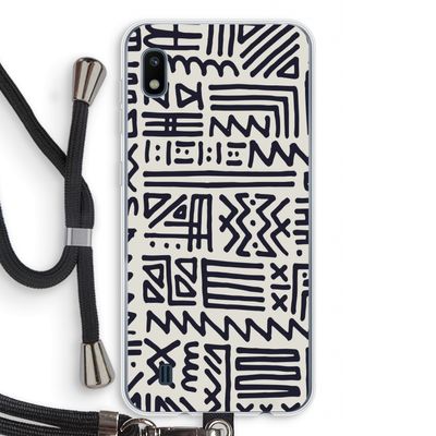 Marrakech print: Samsung Galaxy A10 Transparant Hoesje met koord