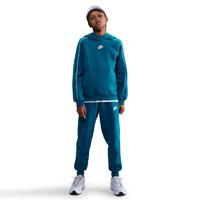 Nike Club Fleece Sportswear Trainingspak Hooded Kids Donkerblauw Wit