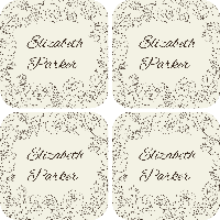 Gepersonaliseerde onderzetters Vintage rozen