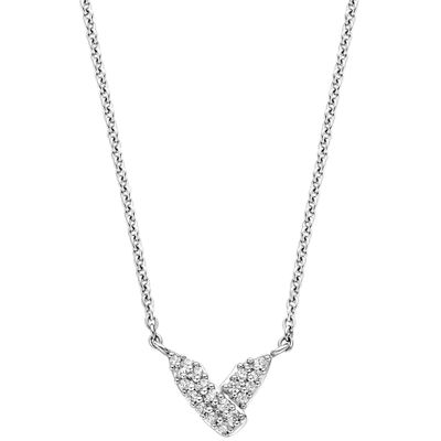 TI SENTO-Milano 3990ZI Ketting zilver-zirconia wit 42-47 cm