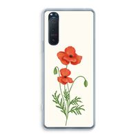 Red poppy: Sony Xperia 5 II Transparant Hoesje