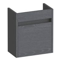 Brauer Adore Fonteinkast - 40 cm - 1 Deur - Greeploos - Rechtsdraaiend - Timber Grey