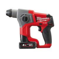 Milwaukee M12 CH-402X M12 FUEL™ SDS-plus compactboorhamer | 2x 4,0Ah Accu&apos;s + lader | In koffer - 4933446049