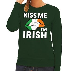 Kiss me I am Irish sweater groen dames 2XL  -
